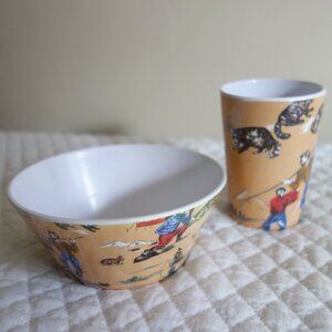BARN DANDYS Cup and Bowl Set – Camping, Nature, Outdoors, Fishing